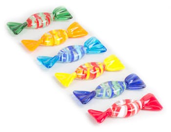 Set de 6 porte-couteaux forme bonbon ovale