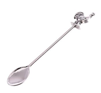 Set de 6 cuillères inox embout coq