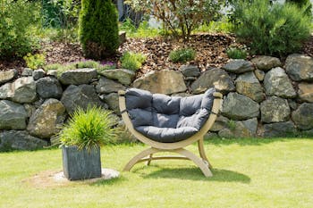 Fauteuil de jardin gris SIENA UNO