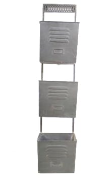 Rangement mural métal magazines