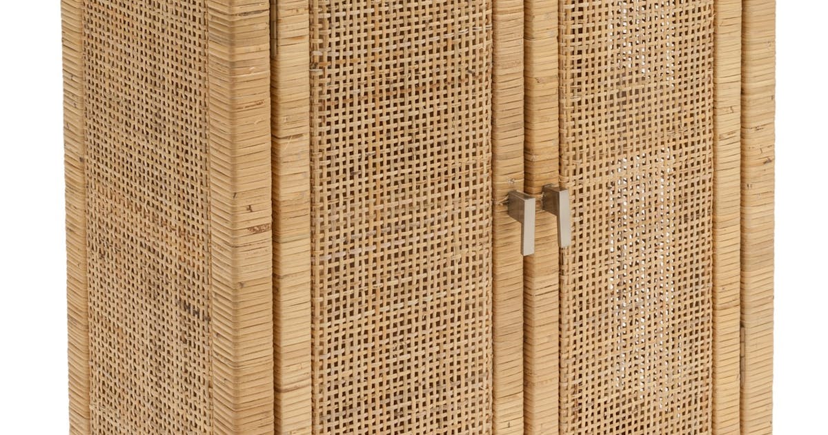 Petit meuble de rangement rotin naturel SAIGON KOK | Rangements salle