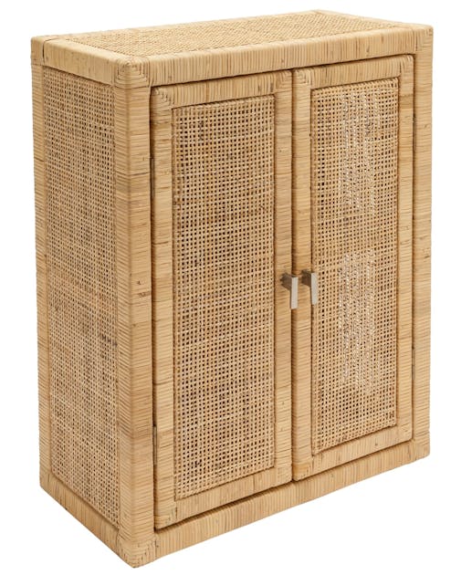 Petit meuble de rangement rotin naturel SAIGON KOK Rangements salle