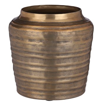 Pot rond doré 18 cm