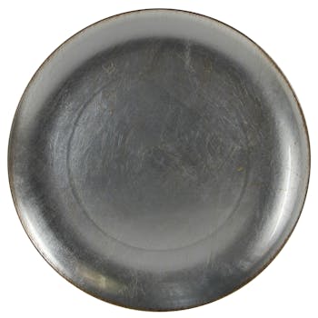 Assiette de présentation argentée D 33 cm