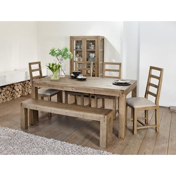 Table à manger bois recyclé 150 VANCOUVER