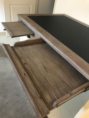 Bureau multimédia bois recyclé BRISTOL