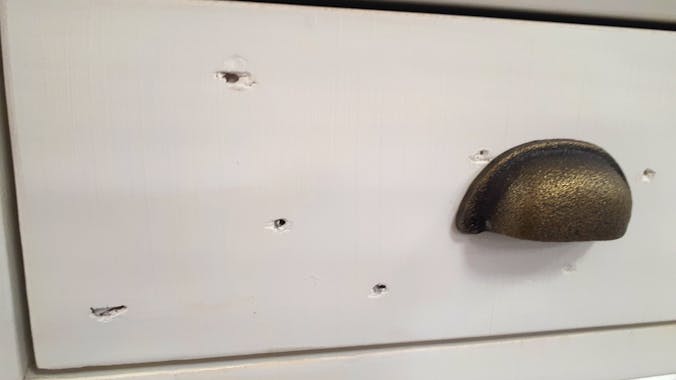 Bureau multimédia bois recyclé BRISTOL