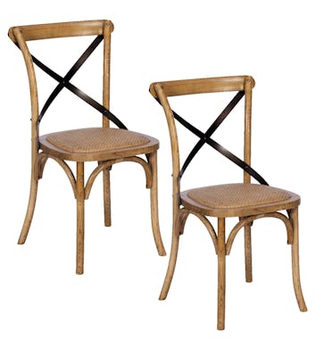 Lot de 2 Chaises Bistrot GASCOGNE 2