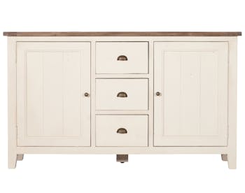 Buffet blanc bois recyclé BRISTOL