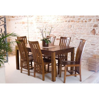 Table repas + allonge 160/200cm LOLA
