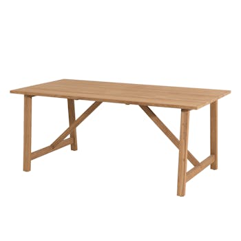 Table de Jardin Teck 180x90cm BERGEN ref. 30020834