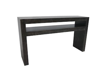 Console Hévéa double plateaux 150x40x86cm OLGA