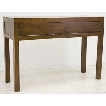 Console hévéa 2 tiroirs 110CM OLGA