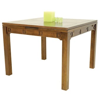 Table repas extensible hévéa 100/180cm TESSA