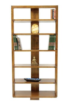 Bibliothèque moderne hévéa 95x190cm HELENA