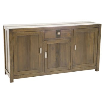 Buffet bois exotique hévéa 160cm GALA