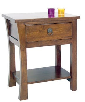 Table de chevet bois massif style colonial modèle 2 MAORI
