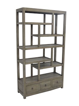 Bibliothèque déstructurée hévéa 110x190 cm MAORI