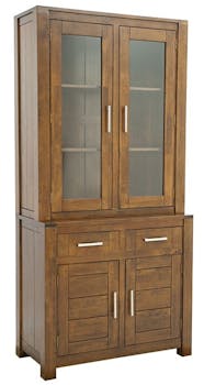 Bahut 2 corps moderne hévéa 100x210cm ATTAN