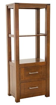 Colonne étagère moderne hévéa massif H150cm ATTAN