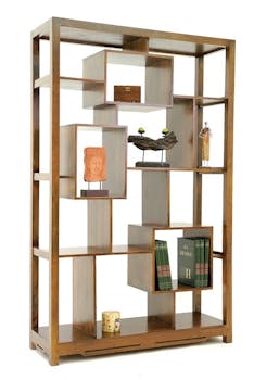 Bibliothèque déstructurée bois massif MAORI