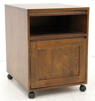Caisson de bureau à roulettes hévéa 1 porte 60cm OLGA