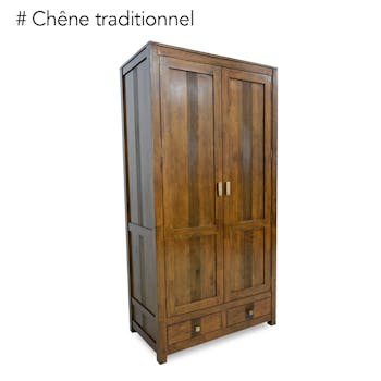 Armoire exotique hévéa 100x195cm GALA
