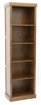 Colonne bibliothèque bois hévéa massif H200cm TRADITION