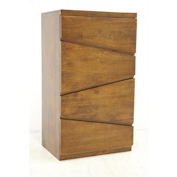 Commode destructurée hévéa 4 tiroirs 110cm OLGA