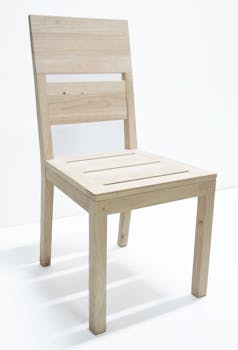 Chaise Hévéa 52x45x95cm OLGA