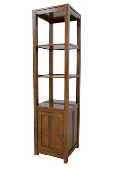 Colonne ouverte Hévéa 1 porte, 3 étages, 45x45x178,6cm GALA