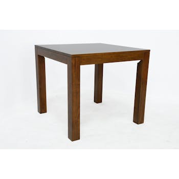Table de repas carrée Hévéa 85x85x76cm HELENA
