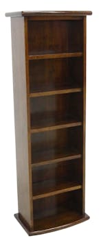 Colonne range CD 6 compartiements hévéa 37x24x104cm TRADITION