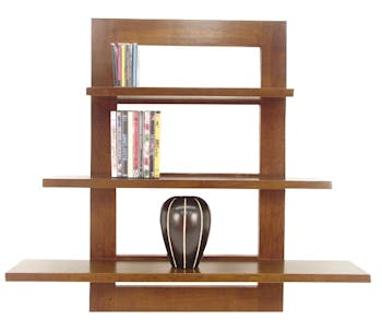 Etagère murale 3 étages hévéa 100x23x90cm MAORI