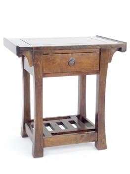 Bout de canapé 1 tiroir hévéa 60x40x61cm MAORI