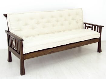 Canapé ajouré Hévéa 204x80x97cm MAORI