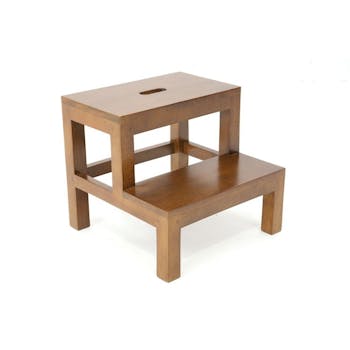 Tabouret Escalier Hévéa 40x40x36cm TRADITION