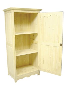 Armoire Hévéa 1 porte 86x54x180cm TRADITION