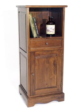 Meuble de rangement Hévéa 1 porte, 1 tiroir, 1 niche 45x42x107cm TRADITION
