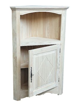 Meuble d'angle Hévéa 78x45x123cm TRADITION