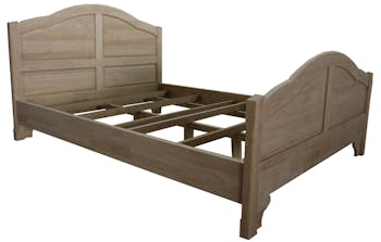 Lit 2 places Hévéa pour couchage 160x200 211x171x106cm MAORI TRADITION