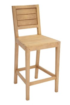 Chaise de bar Hévéa 42x46x97cm ATTAN