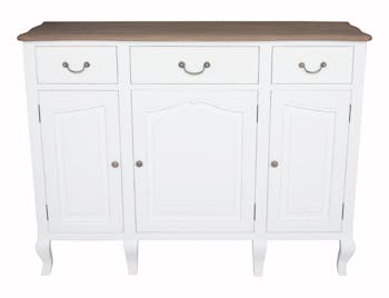 Buffet bois massif blanc PRAGUE ref. 30020692