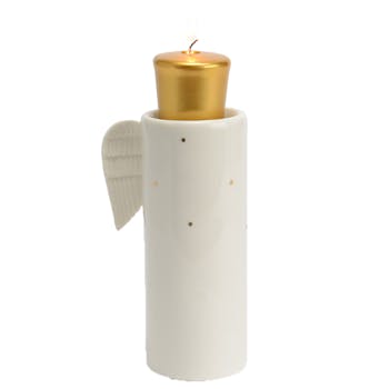Photophore Noël ange porcelaine 15 cm