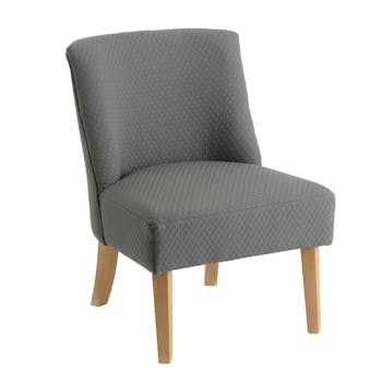 Fauteuil gris contemporain relief