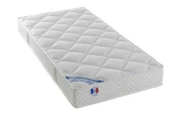 Matelas 1 pers 90X190 cm à ressorts ensachés BOREAL