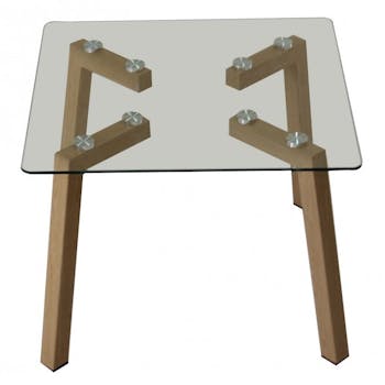 Bout de canapé en verre HELSINKI 2