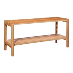 Banc étagère 2 niveaux bambou réf. 20014734