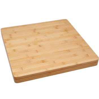 Planche à découper carrée en bambou 37x37cm