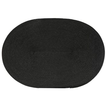 Set de Table ovale tressé noir